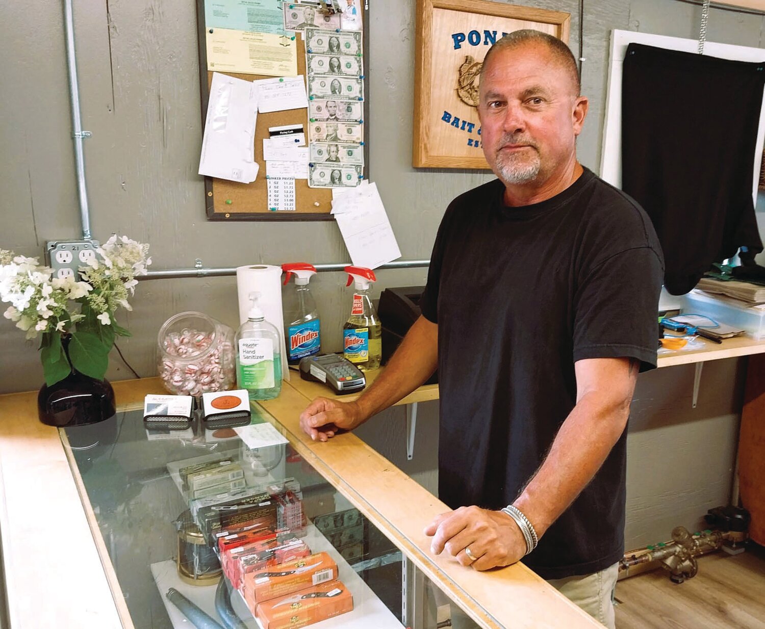 COMMUNITY ROOTS: Tom Olson of the new Ponaug Bait & Tackle, 287 Arnolds Neck Road, grew up in Warwick, who went Tollgate High School and worked for RI Boat Moving at Ponaug Marina. (Submitted photo)